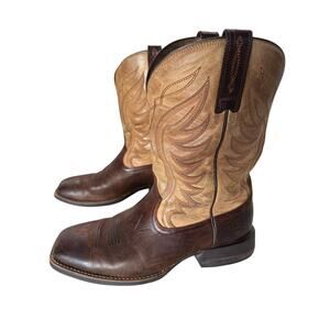 Ariat Amos Barley Western Boots Square Toe Men’s Size 10EE